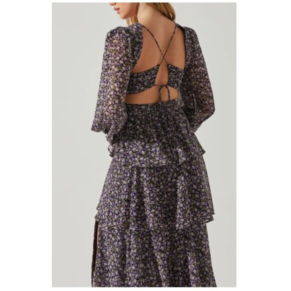 ASTR the Label Anora Floral Long Sleeve Dress Size: S NWT - Picture 3 of 6